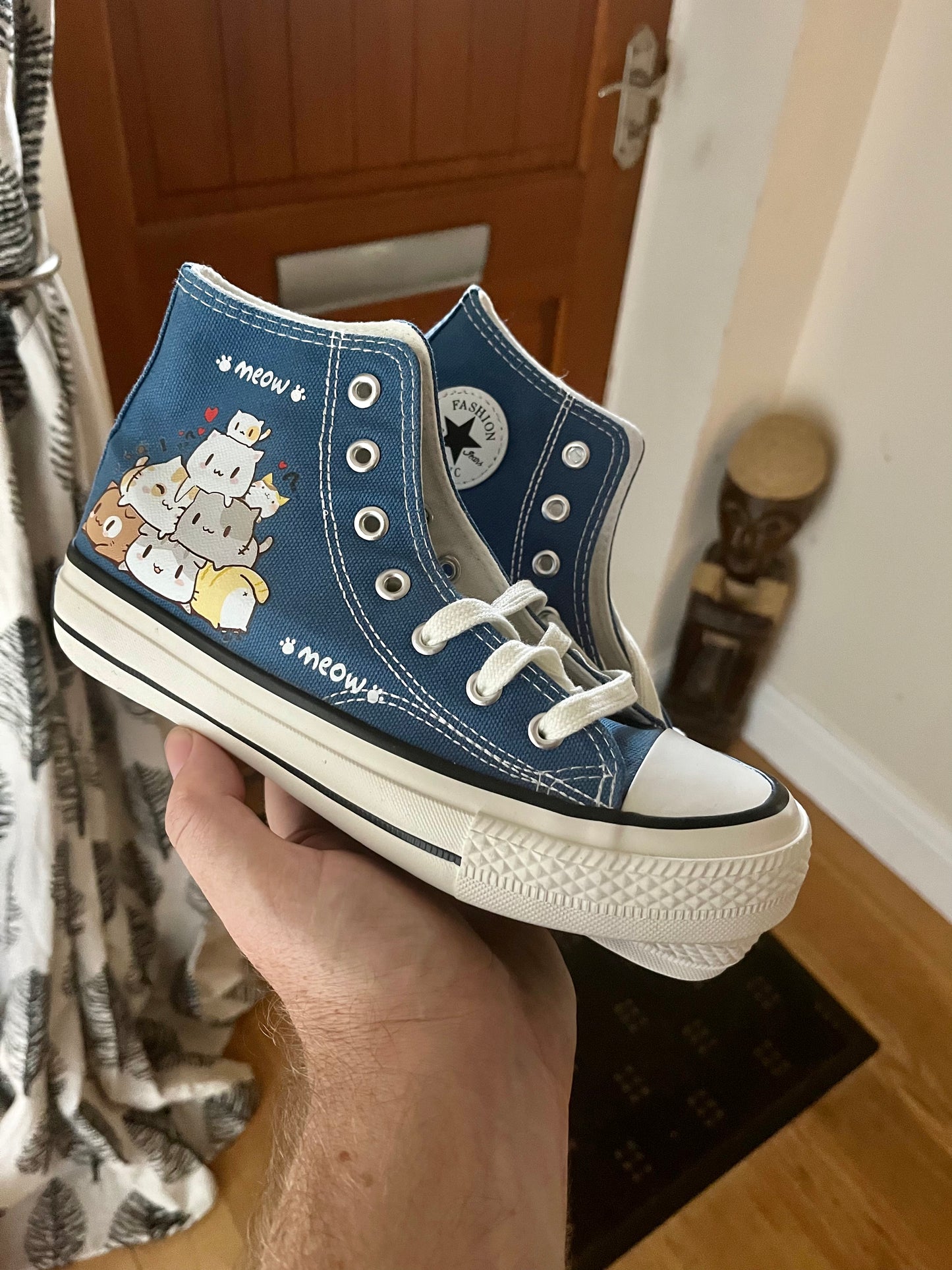 Cat Cartoon High Tops
