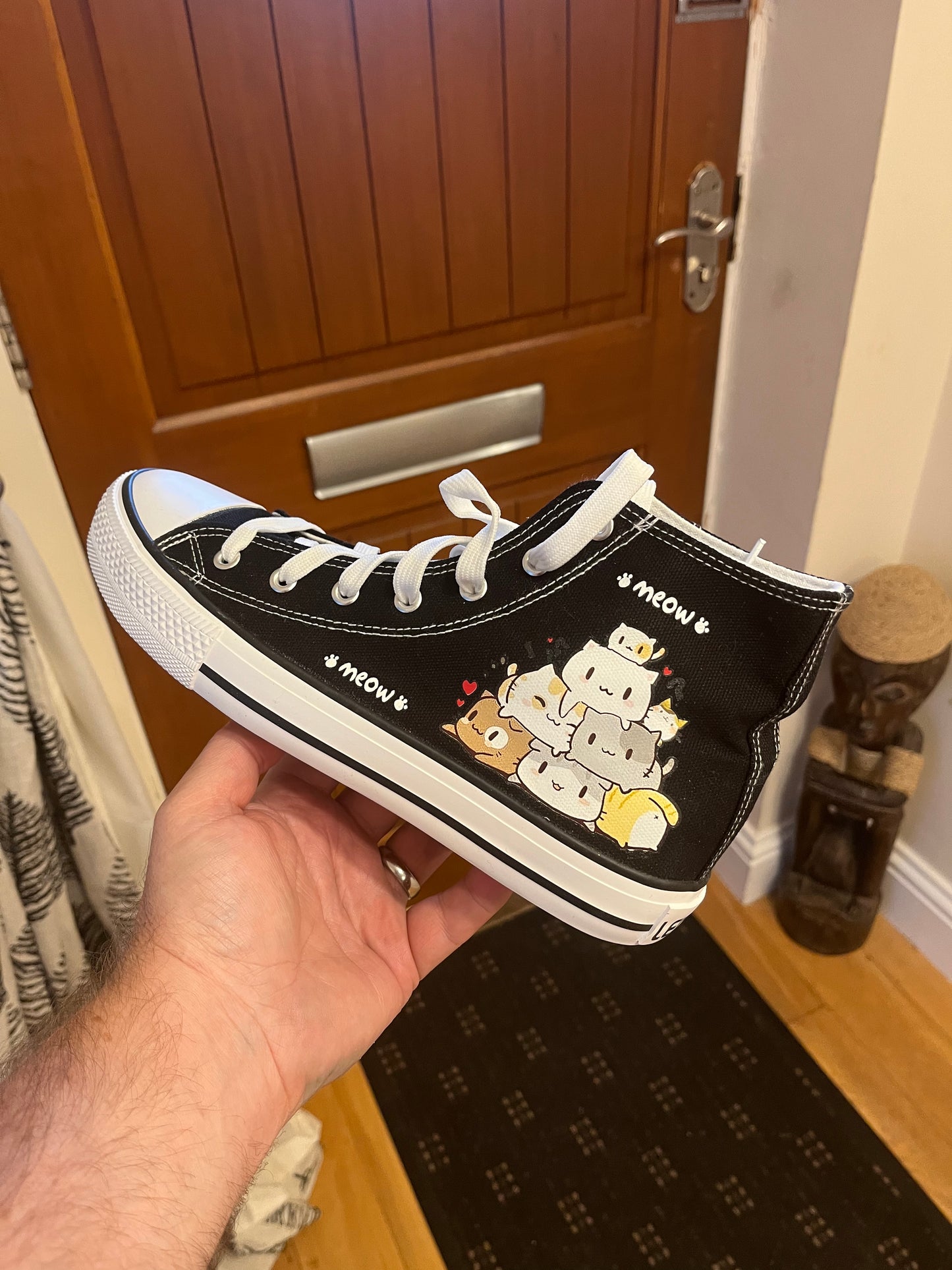 Cat Cartoon High Tops