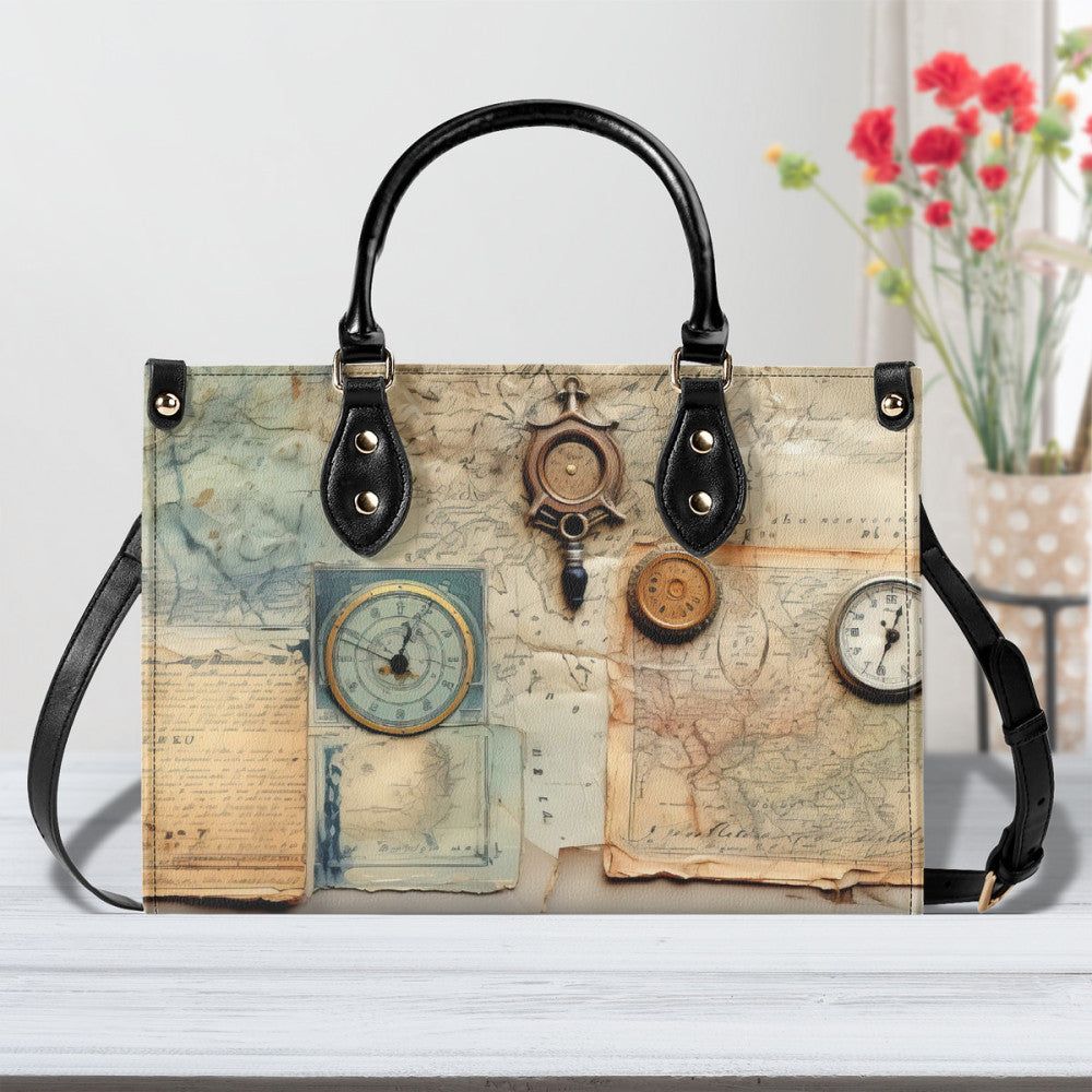 Steampunk Map Shoulder Bag Luxury stylesvista