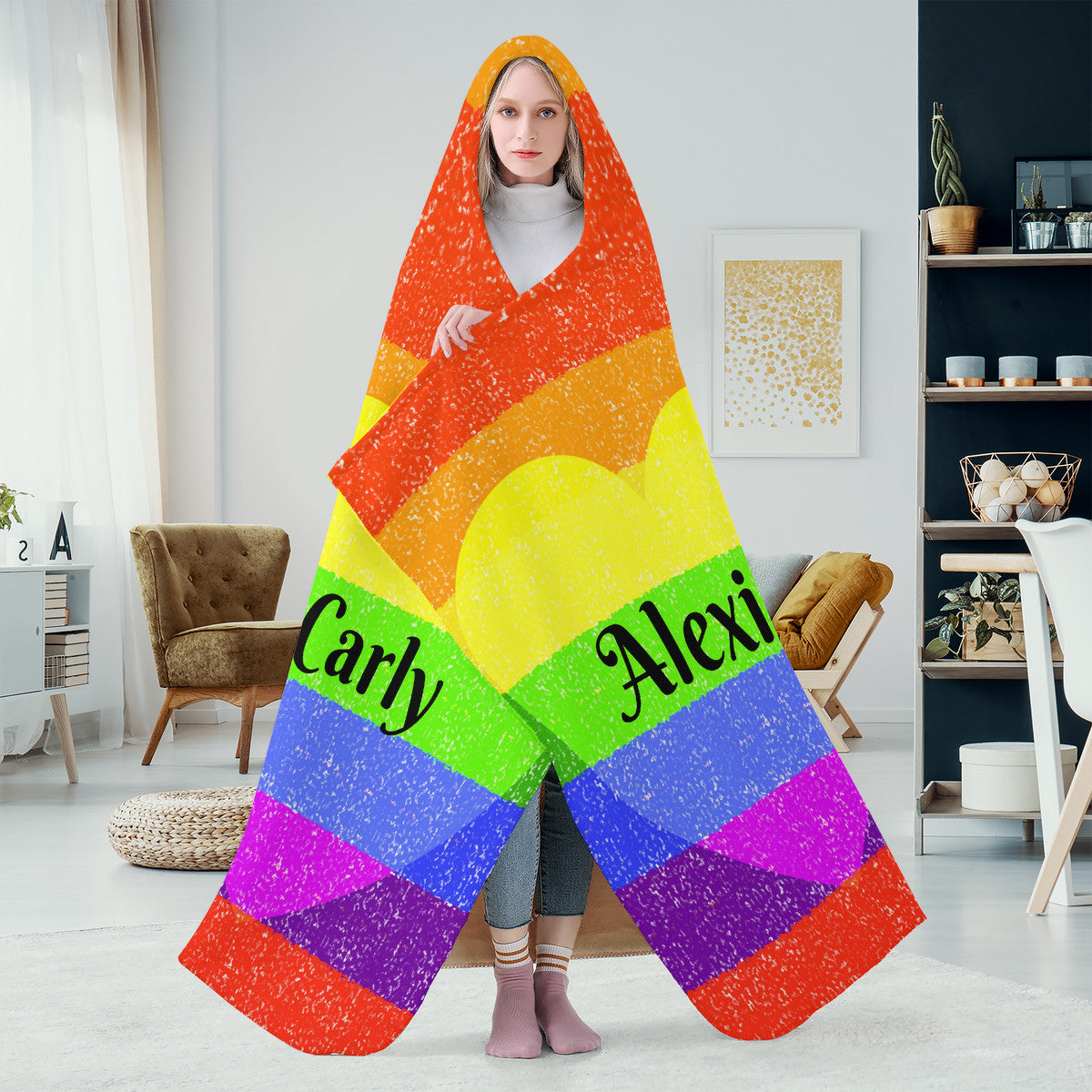 Personalised Pride Hooded Blanket