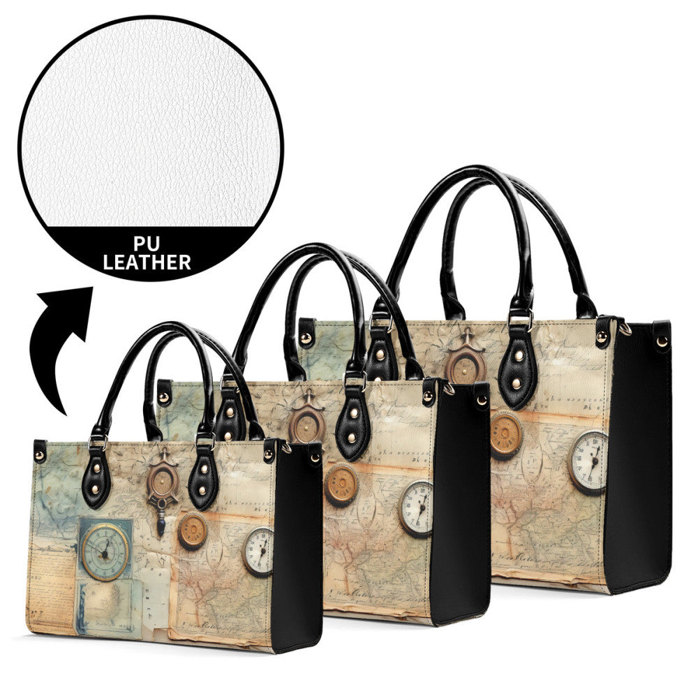 Steampunk Map Shoulder Bag | Luxury
