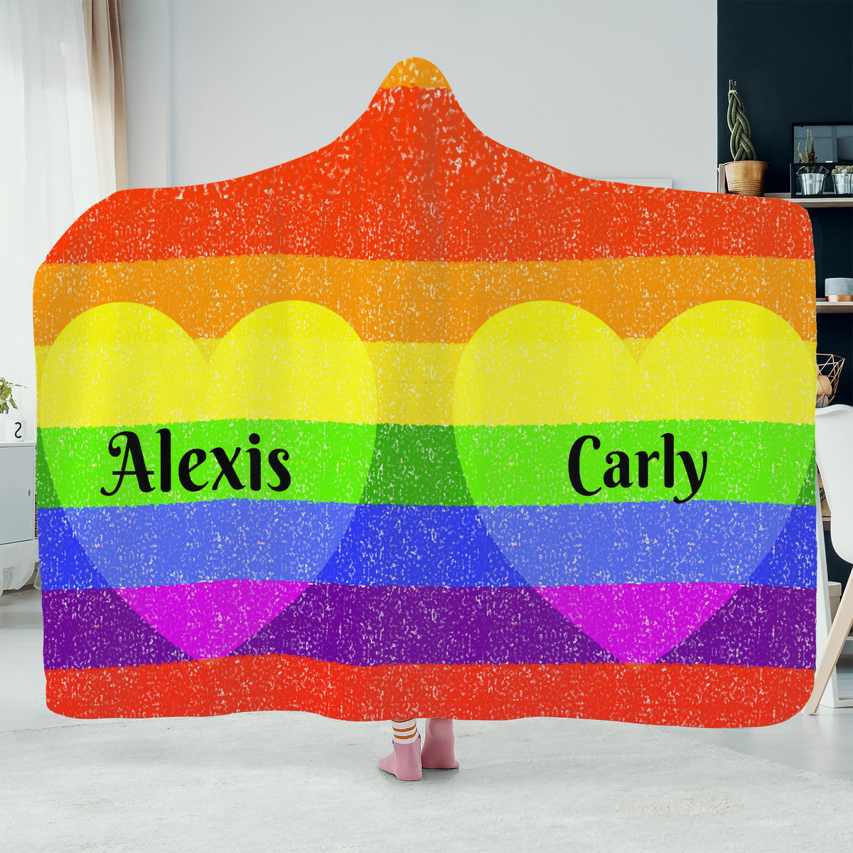 Personalised Pride Hooded Blanket