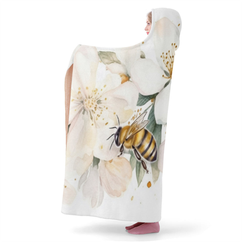 Honey Bee Hooded Blanket