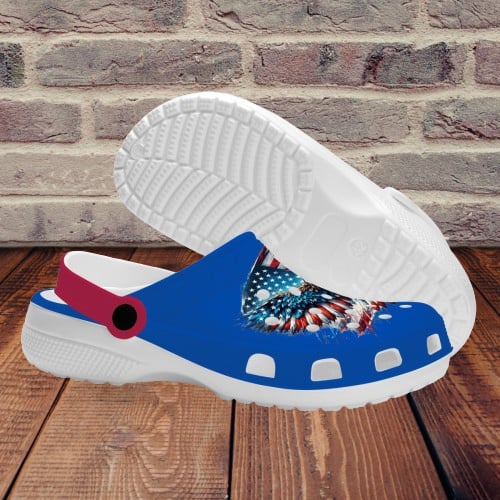 US Flag Croc Style Womens