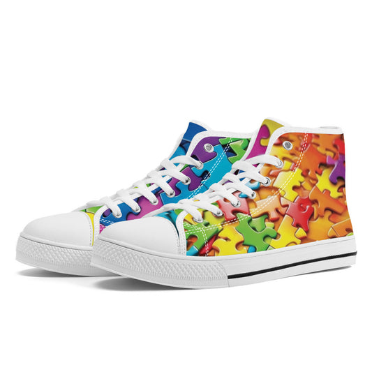 Autism 3D Puzzle High Tops