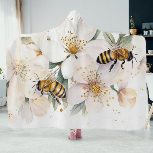 Honey Bee Hooded Blanket