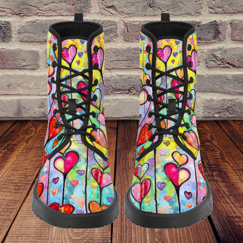 Funky Heart Womens Boots