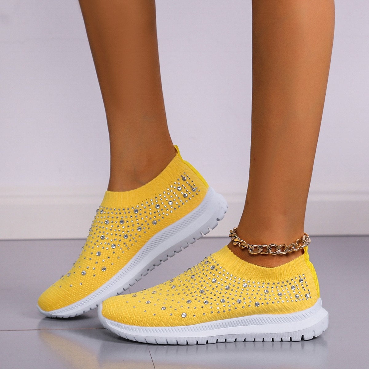Casual Slip-On Stretch Trainers