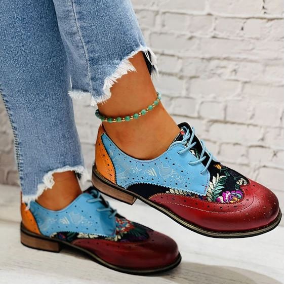 Colourful deals brogues womens