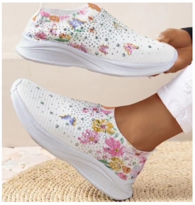 Floral Stretch Trainers