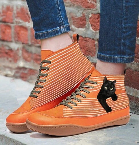 Cat Flat Boots